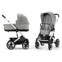 Детская коляска Cybex Talos S Lux SLV 2 в 1  Stone Grey